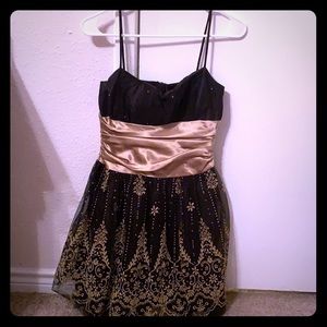 Black & Gold prom dress